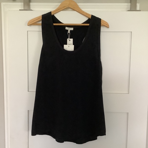 Joie Alicia silk tank top in Caviar - new with tags - Picture 5 of 5